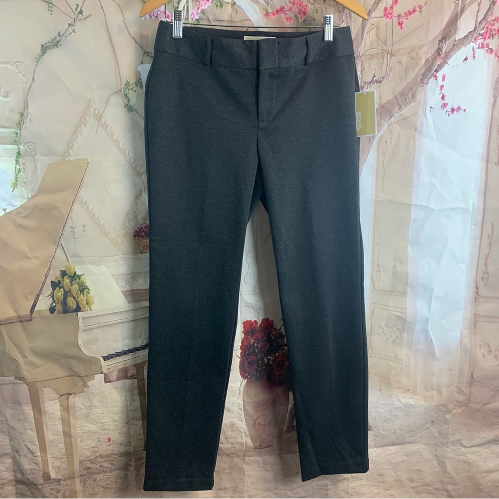 NEW Michael Kors Classic Gray Straight leg pants